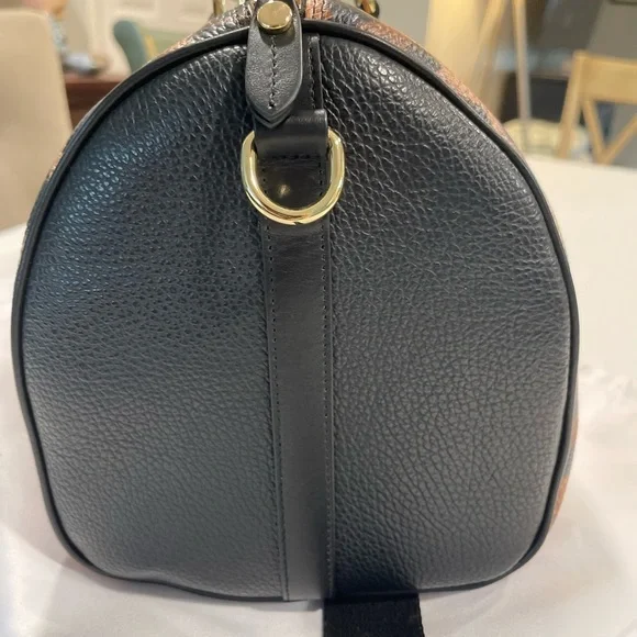 Pepper Paisley | NEW | 100% Nappa Leather Carry All Bag | Leopard Print - Picture 6 of 11